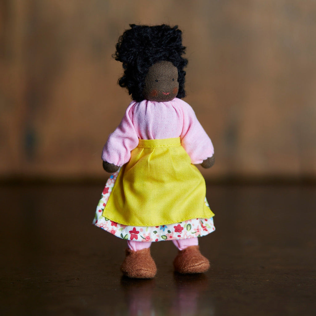 Χειροποίητη υφασμάτινη κούκλα για κουκλόσπιτο - Μητέρα