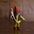 Grand-père gnome d’automne en laine fait main - Noir