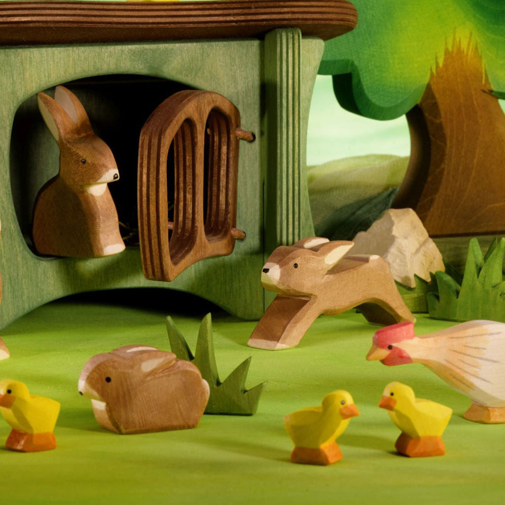 Toca de Madeira Artesanal para Coelhos